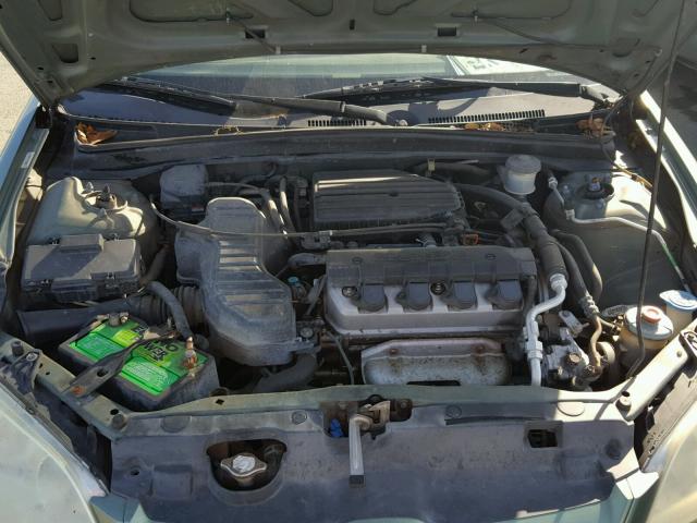 2HGES16514H556457 - 2004 HONDA CIVIC LX GREEN photo 7