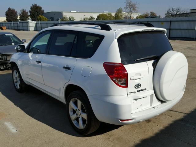 JTMZD33V375070481 - 2007 TOYOTA RAV4 WHITE photo 3