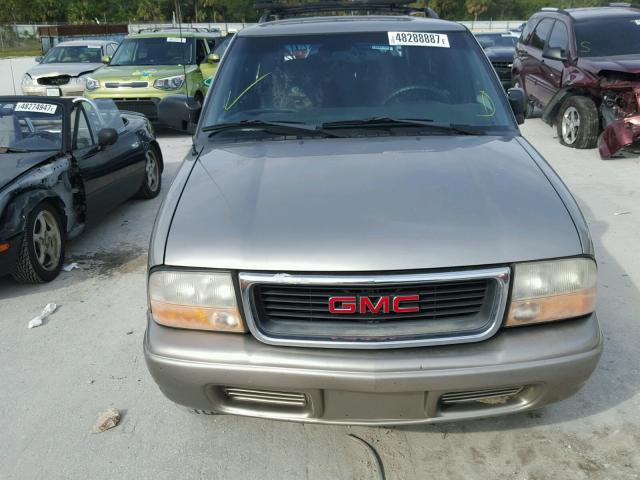 1GKCS13W912127322 - 2001 GMC JIMMY BEIGE photo 9