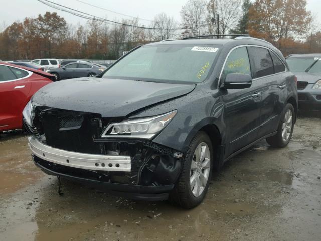 5FRYD4H96GB005876 - 2016 ACURA MDX ADVANC CHARCOAL photo 2