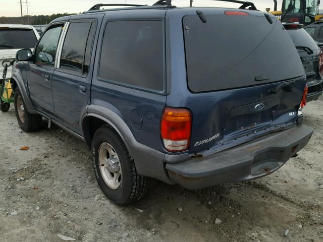 1FMZU83P2YZB77672 - 2000 FORD EXPLORER X BLUE photo 3