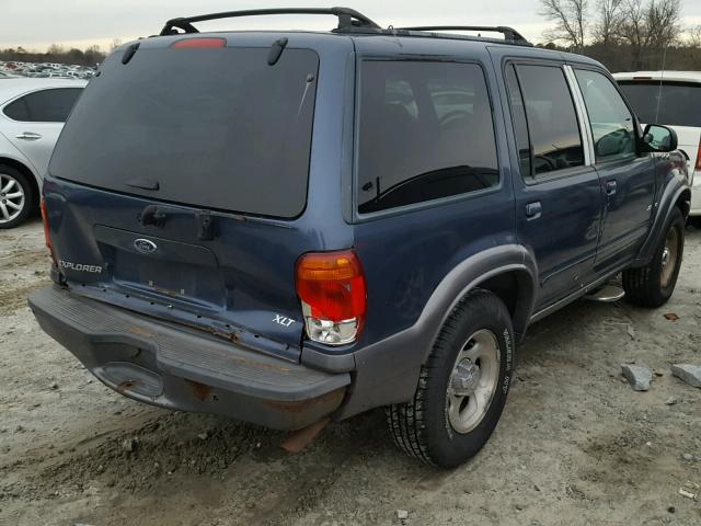 1FMZU83P2YZB77672 - 2000 FORD EXPLORER X BLUE photo 4