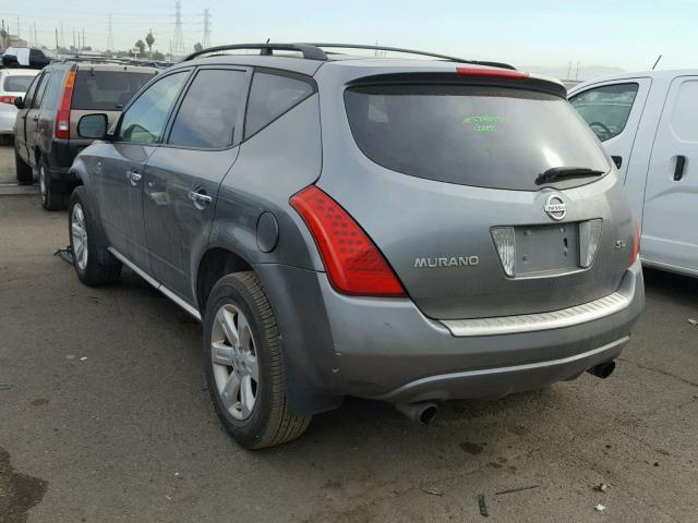 JN8AZ08T36W411749 - 2006 NISSAN MURANO SL SILVER photo 3