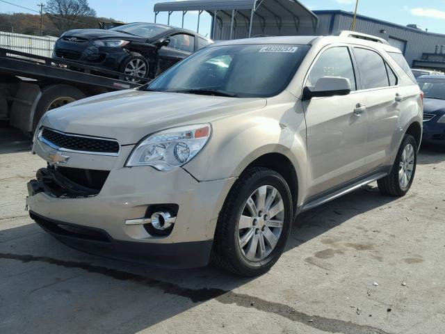 2CNFLPE59B6280747 - 2011 CHEVROLET EQUINOX LT GOLD photo 2