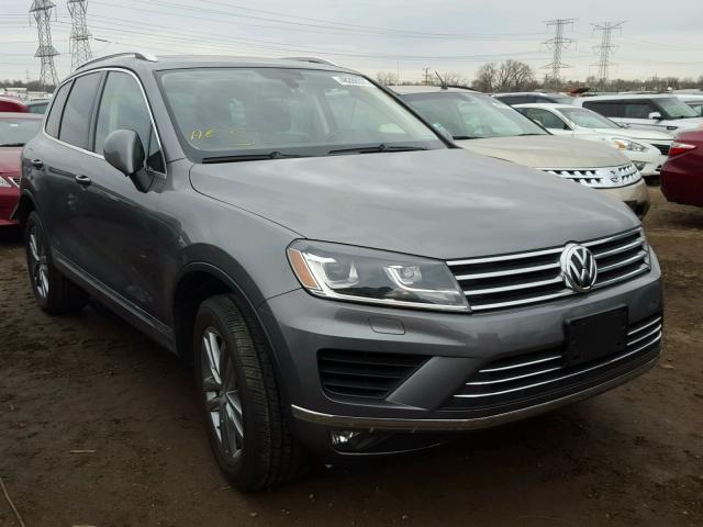 WVGEF9BP9FD007867 - 2015 VOLKSWAGEN TOUAREG V6 GRAY photo 1