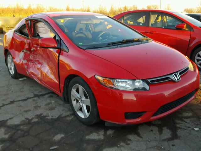 2HGFG12867H522881 - 2007 HONDA CIVIC EX RED photo 1