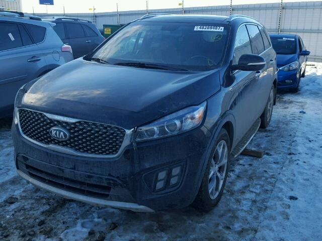 5XYPKDA55GG066350 - 2016 KIA SORENTO SX BLACK photo 2