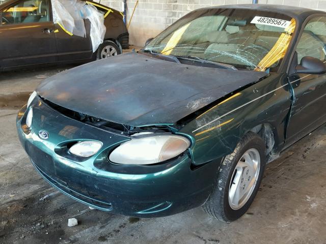 3FAFP11301R102054 - 2001 FORD ESCORT ZX2 GREEN photo 9