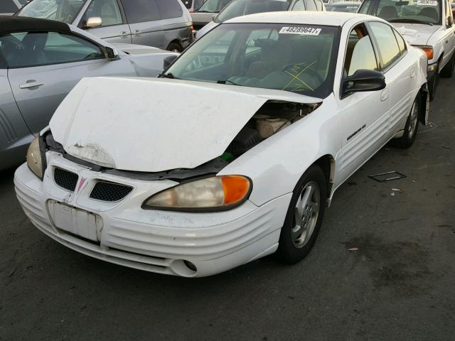 1G2NE52T0XM737833 - 1999 PONTIAC GRAND AM S თეთრი ფოტო 2