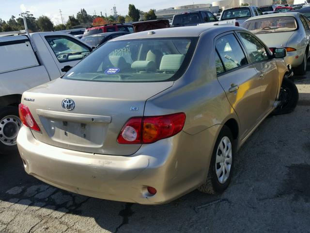 1NXBU4EE6AZ314038 - 2010 TOYOTA COROLLA BA TAN photo 4