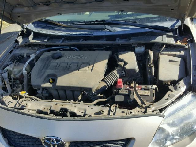 1NXBU4EE6AZ314038 - 2010 TOYOTA COROLLA BA TAN photo 7