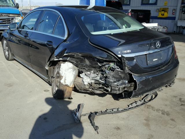 55SWF4JB2FU064856 - 2015 MERCEDES-BENZ C 300 BLACK photo 3