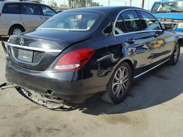 55SWF4JB2FU064856 - 2015 MERCEDES-BENZ C 300 BLACK photo 4