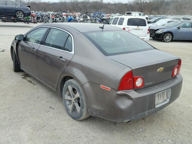 1G1ZC5E18BF284662 - 2011 CHEVROLET MALIBU 1LT GOLD photo 3