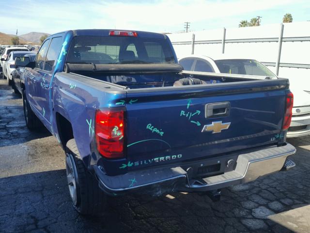 3GCPCREC8GG341259 - 2016 CHEVROLET SILVERADO BLUE photo 3