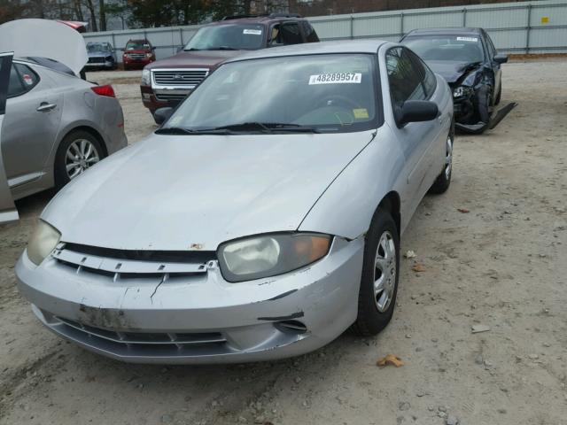 1G1JC12FX37326797 - 2003 CHEVROLET CAVALIER GRAY photo 2