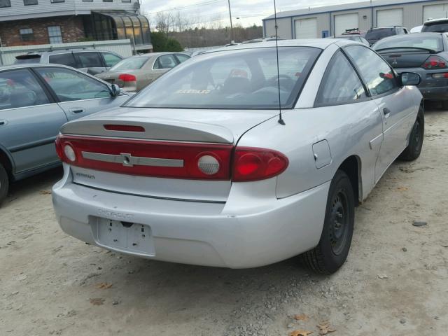 1G1JC12FX37326797 - 2003 CHEVROLET CAVALIER GRAY photo 4