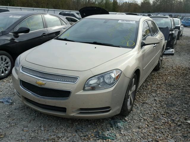 1G1ZC5EU5CF110172 - 2012 CHEVROLET MALIBU 1LT BEIGE photo 2