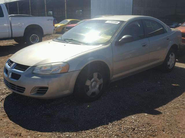 1B3EL46X56N166911 - 2006 DODGE STRATUS SX GOLD photo 2