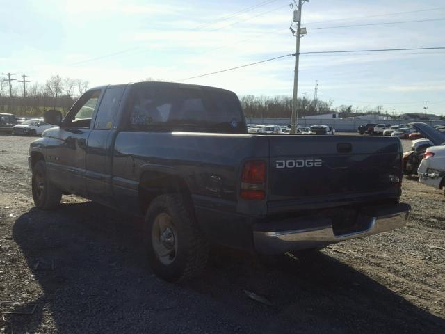 1B7HC13Y61J587124 - 2001 DODGE RAM 1500 BLUE photo 3