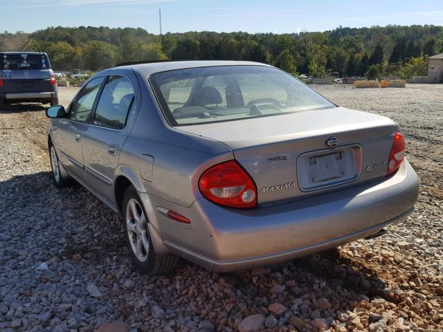 JN1CA31D51T623825 - 2001 NISSAN MAXIMA GXE GRAY photo 3