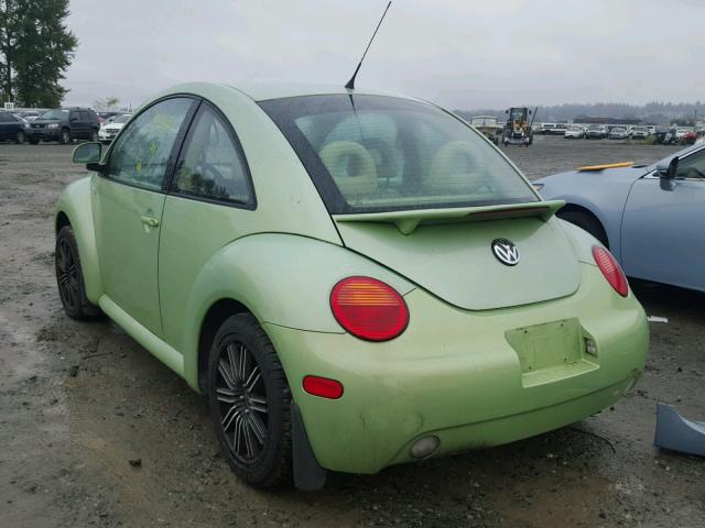 3VWCF21CXYM435419 - 2000 VOLKSWAGEN NEW BEETLE 绿色 照片 3