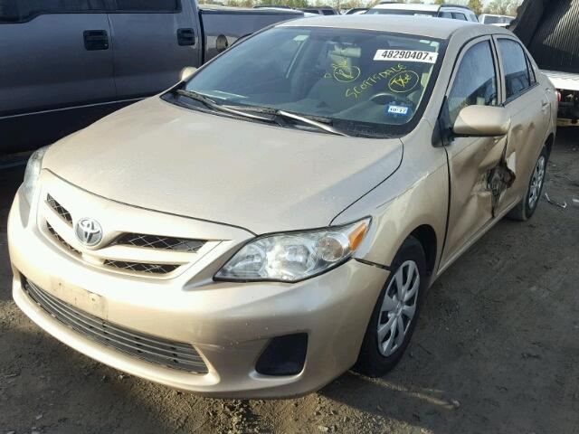 5YFBU4EE2CP043838 - 2012 TOYOTA COROLLA BA GOLD photo 2