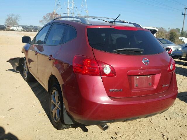 JN8AS58V18W116879 - 2008 NISSAN ROGUE S RED photo 3