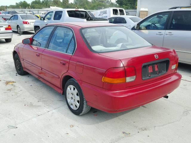 1HGEJ6672WL009477 - 1998 HONDA CIVIC LX RED photo 3