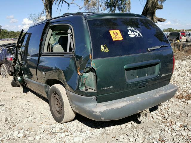 1B4GP44L1XB840743 - 1999 DODGE GRAND CARA GREEN photo 3