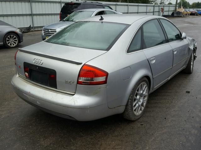 WAUED64B01N099350 - 2001 AUDI A6 2.7T QU SILVER photo 4