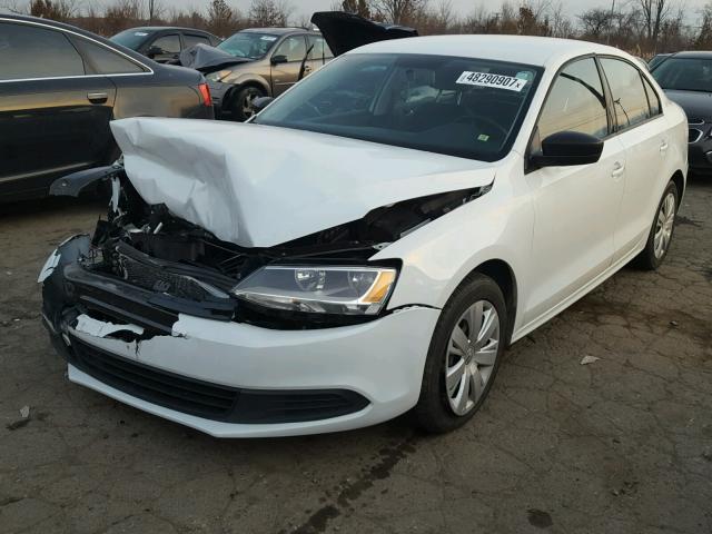 3VWLL7AJ7EM282711 - 2014 VOLKSWAGEN JETTA TDI WHITE photo 2