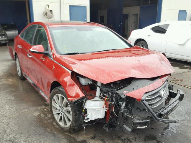 5NPE34AF6HH571563 - 2017 HYUNDAI SONATA SPO RED photo 1