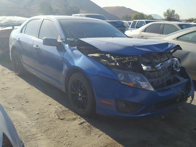 3FAHP0HA0BR274318 - 2011 FORD FUSION SE BLUE photo 1