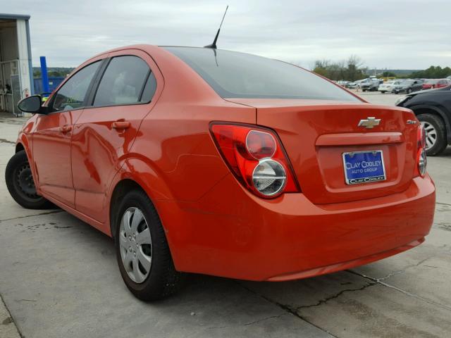 1G1JA5SH5D4158892 - 2013 CHEVROLET SONIC LS 橙色 照片 3