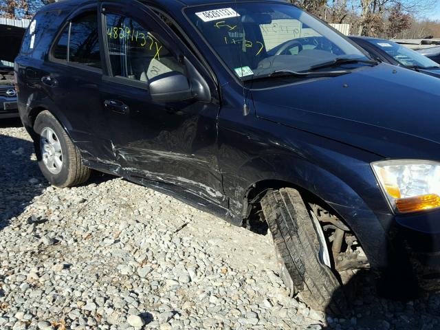 KNDJC735685828399 - 2008 KIA SORENTO EX BLUE photo 9