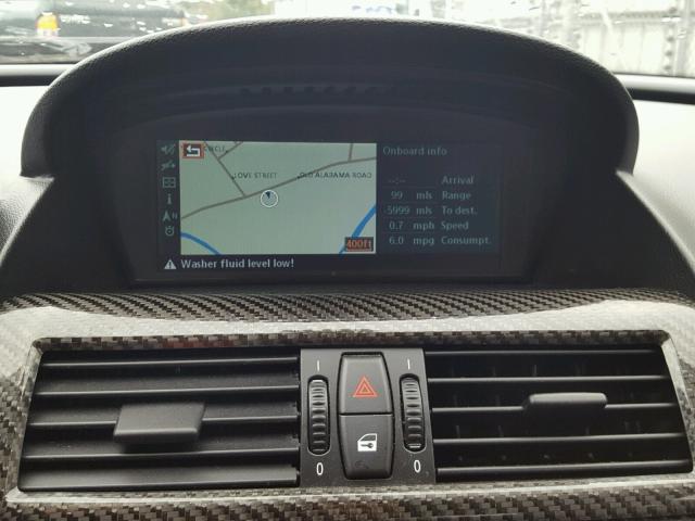 WBSEH93446B797893 - 2006 BMW M6 WHITE photo 9