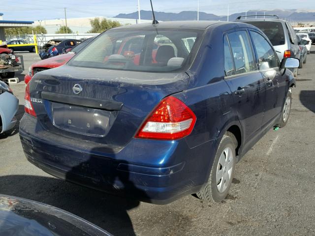 3N1CC11E39L476444 - 2009 NISSAN VERSA S BLUE photo 4