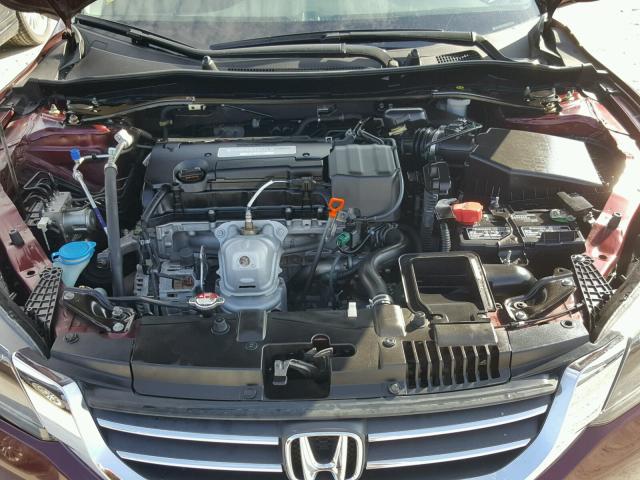 1HGCR2F53EA292540 - 2014 HONDA ACCORD SPO BURGUNDY photo 7