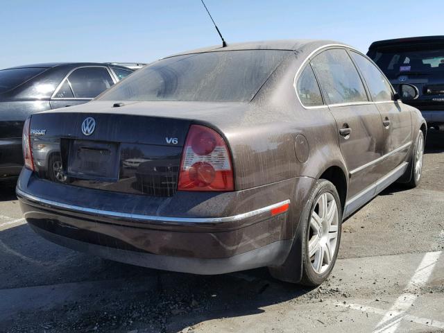 WVWRU63BX5P005720 - 2005 VOLKSWAGEN PASSAT GLX BROWN photo 4