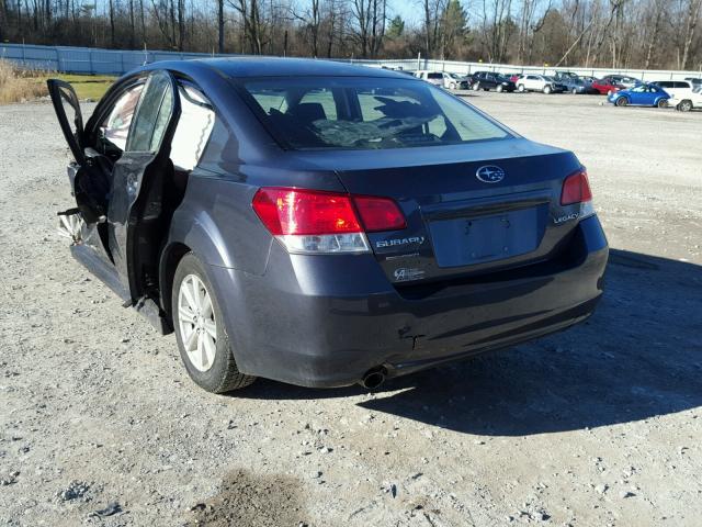 4S3BMCC65A3223133 - 2010 SUBARU LEGACY 2.5 GRAY photo 3