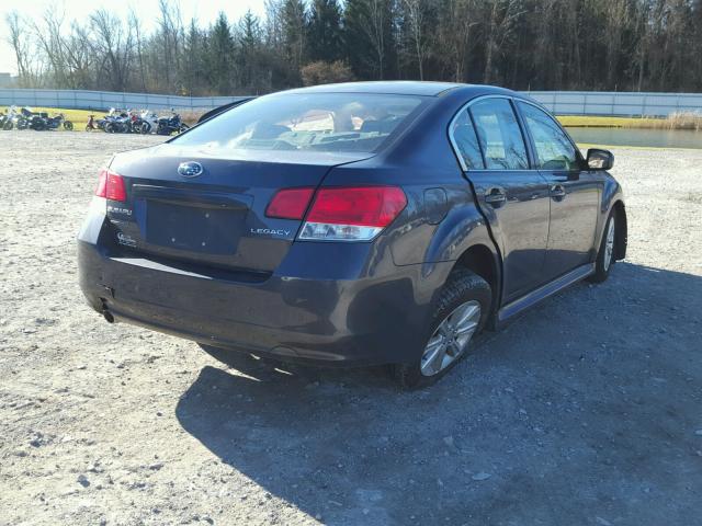 4S3BMCC65A3223133 - 2010 SUBARU LEGACY 2.5 GRAY photo 4