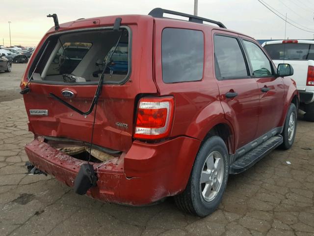 1FMCU93G79KB86115 - 2009 FORD ESCAPE XLT RED photo 4