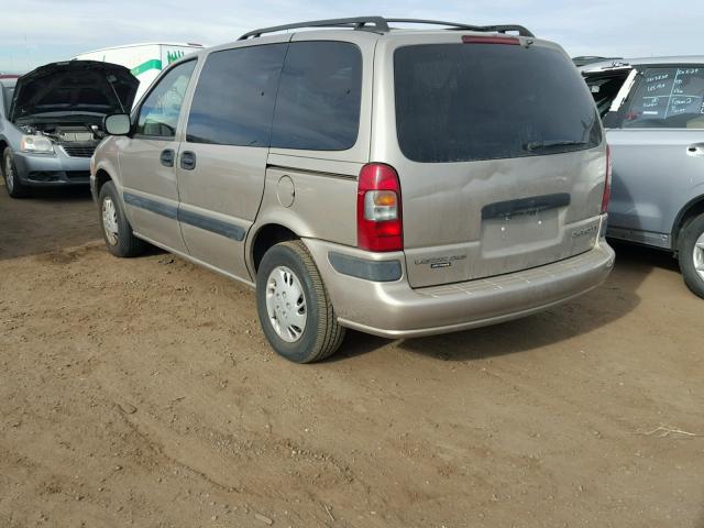 1GNDU03E52D168751 - 2002 CHEVROLET VENTURE TAN photo 3