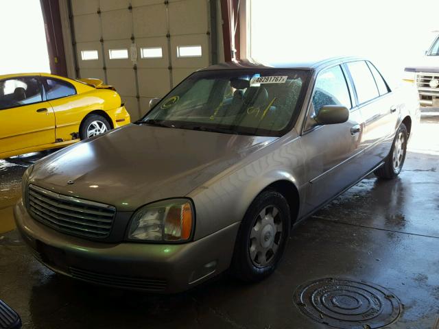 1G6KD54YX2U185425 - 2002 CADILLAC DEVILLE TAN photo 2