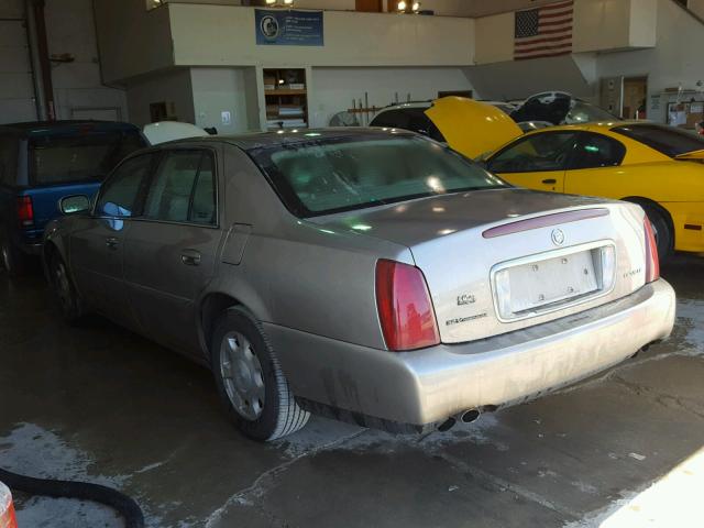 1G6KD54YX2U185425 - 2002 CADILLAC DEVILLE TAN photo 3