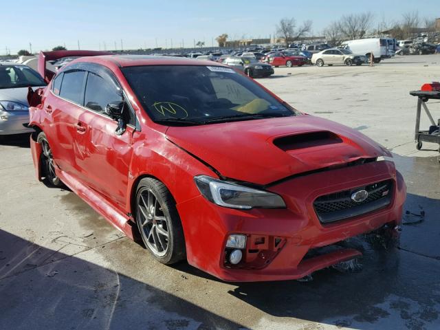 JF1VA2S63F9825072 - 2015 SUBARU WRX STI RED photo 1