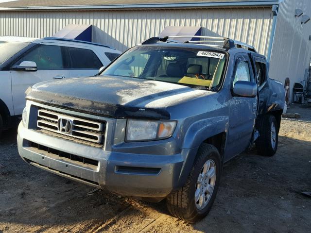 2HJYK16556H549764 - 2006 HONDA RIDGELINE BLUE photo 2