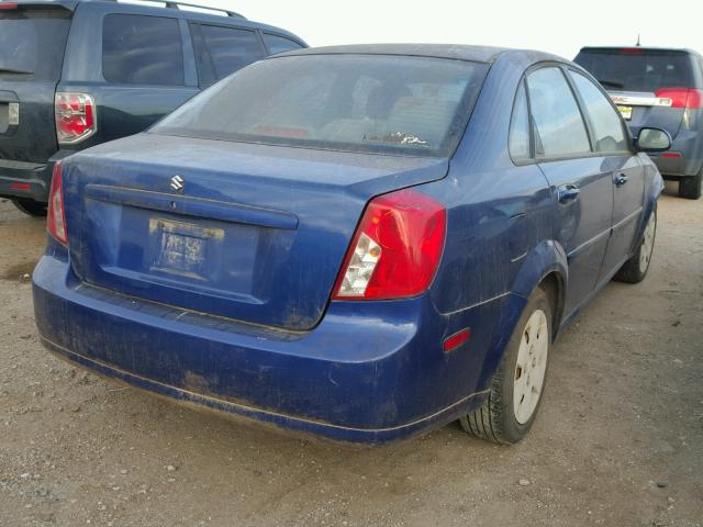 KL5JD56Z27K558786 - 2007 SUZUKI FORENZA BA BLUE photo 4