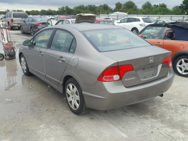 1HGFA16547L070921 - 2007 HONDA CIVIC LX GRAY photo 3